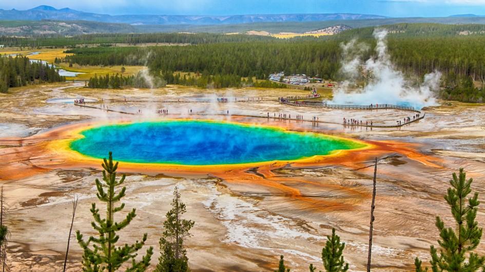 lac parc national yellowstone etats unis