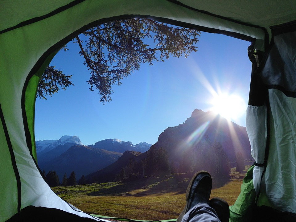 camping nature vue tente