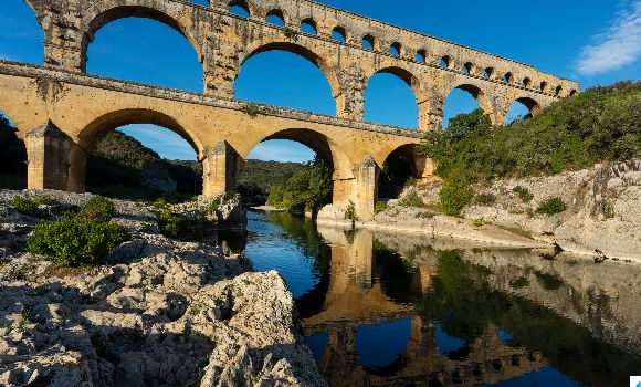 Pont du Gard dans le Languedoc Roussillon 